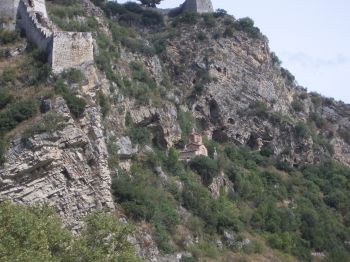 350-54 Castle Walls and St Mary's Church Berat.JPG